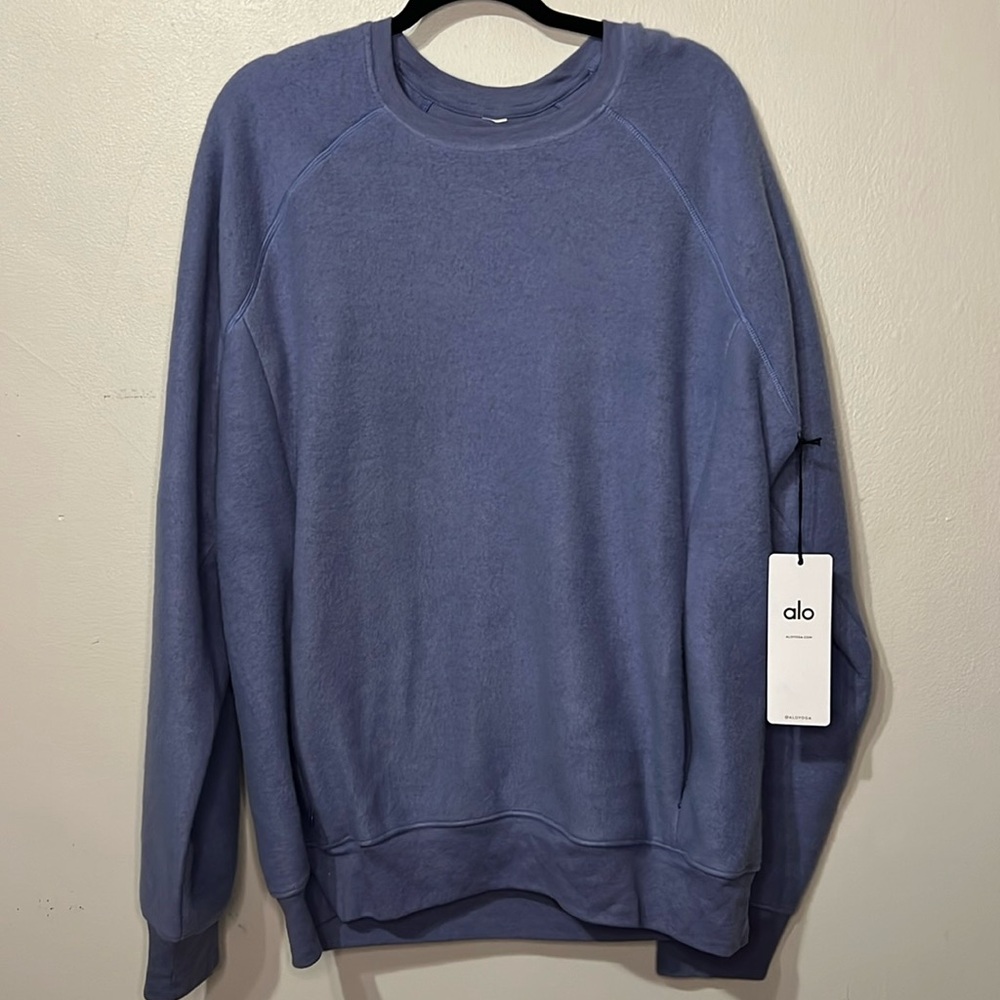 XL Blue Fleece Crewneck Sweatshirt